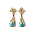Song Brocade Triangle Earrings