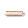 Song Brocade Long Oval Pearl Barrette