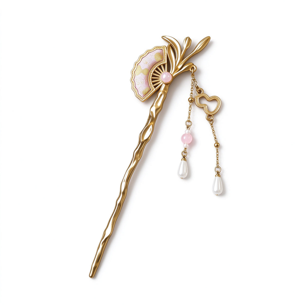 Song Brocade Fan Hair Pin