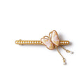 Song Brocade Butterfly Pearl Barrette