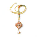 Song Brocade Four-Petal Flower Necklace