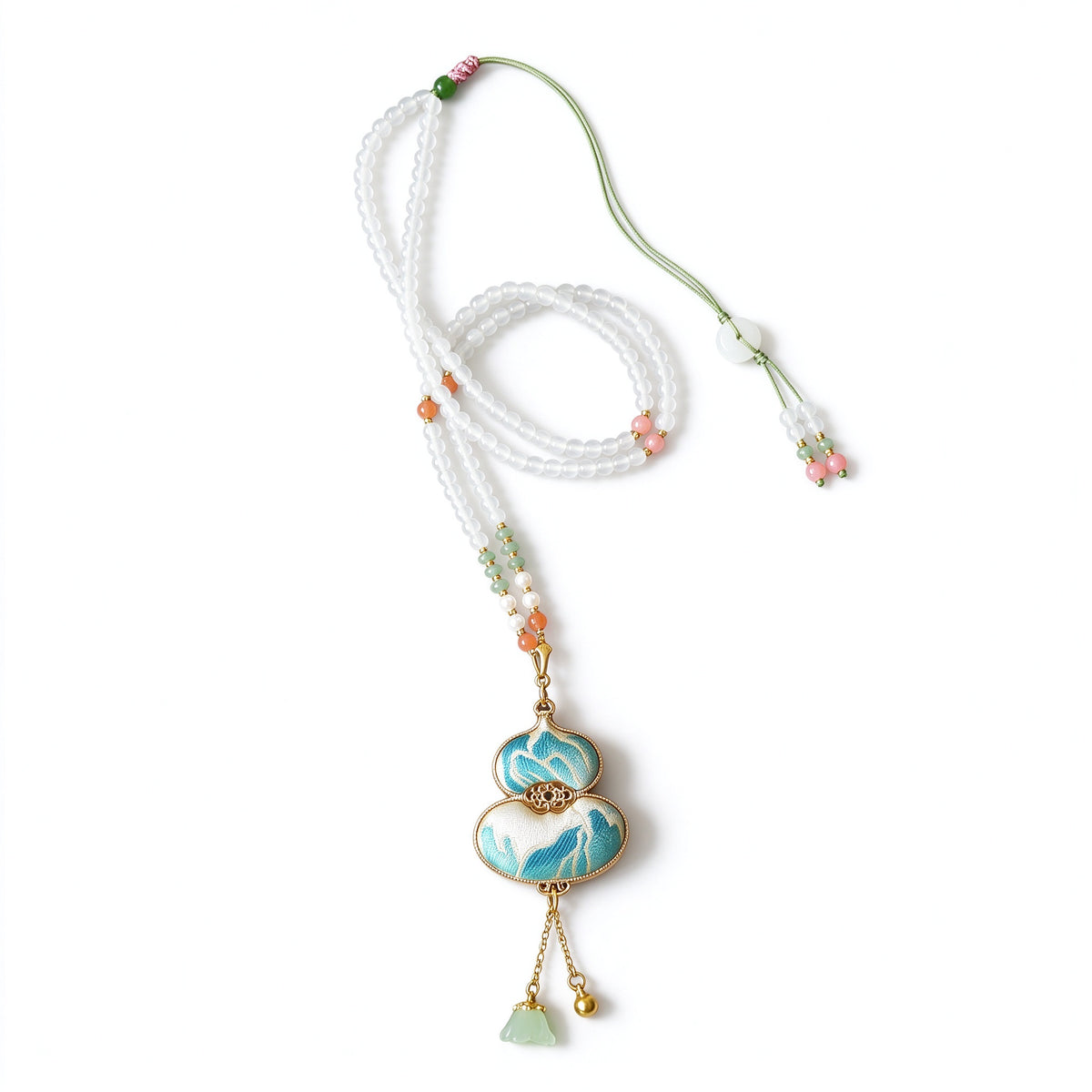 Song Brocade Hulu Pendant Necklac