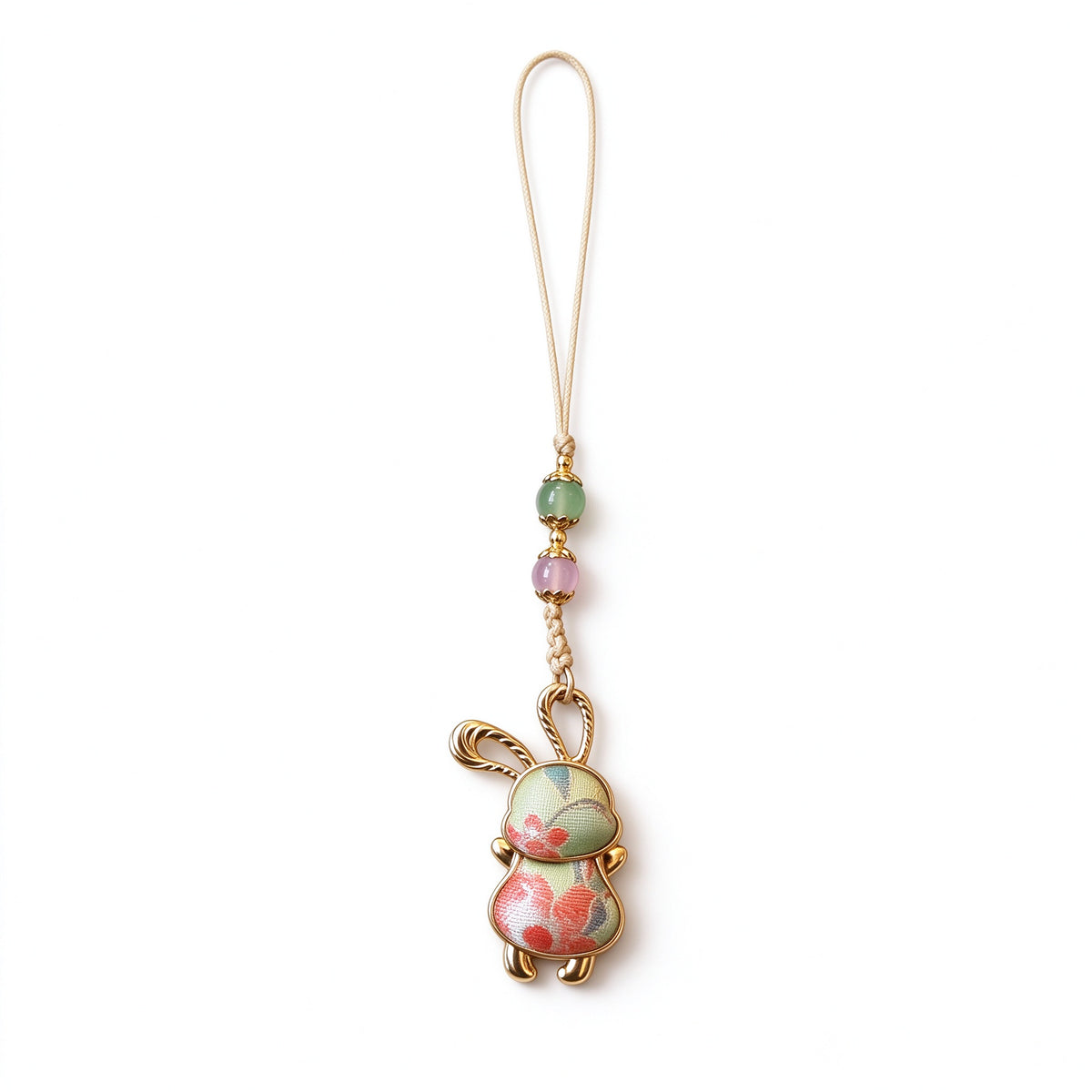 Song Brocade Rabbit Bag Charm