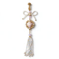 Song Brocade Pearl Bow Press-Fringe