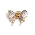 Butterfly Reverie Pearl & Crystal Claw Clip — Song Brocade