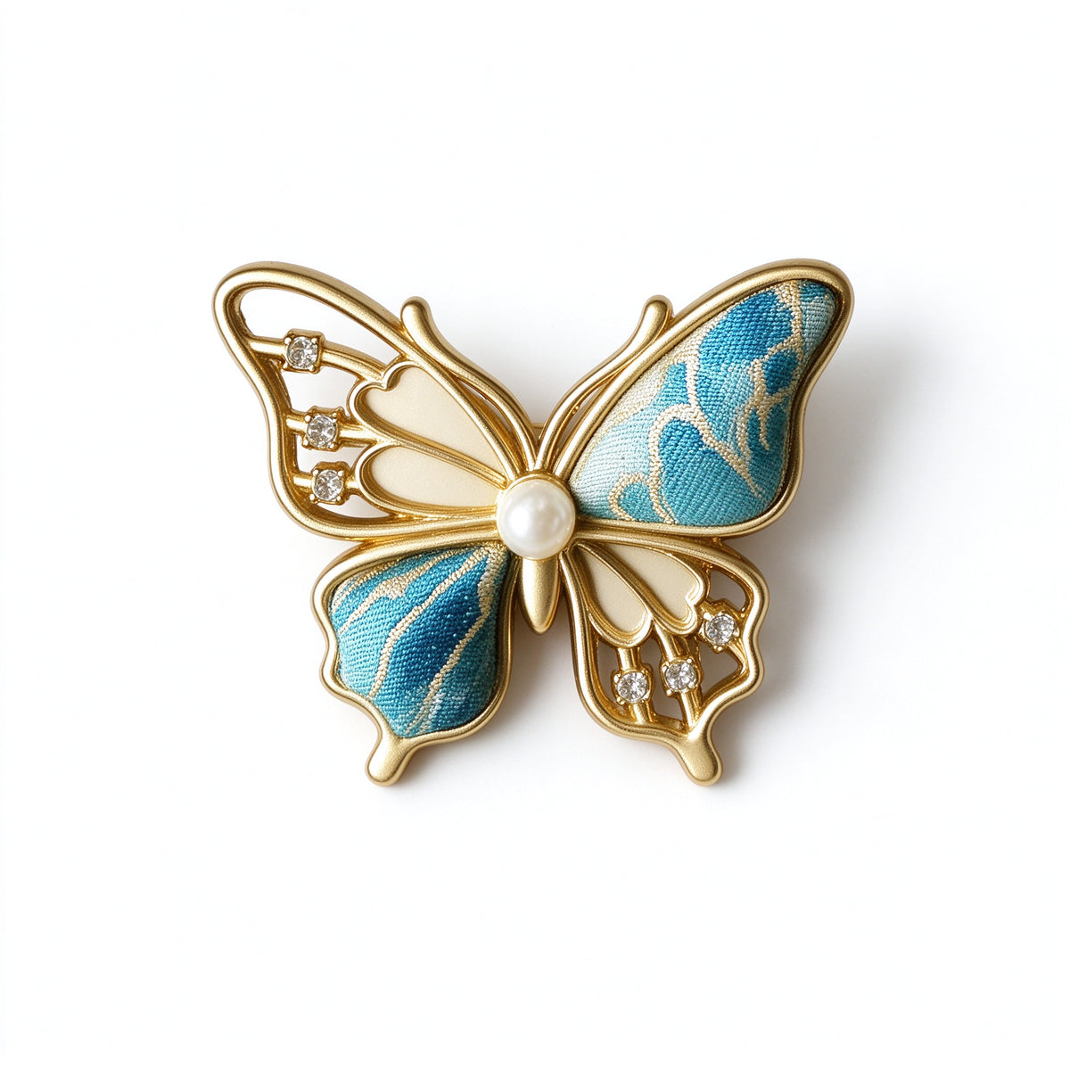 Song Brocade Butterfly Brooch