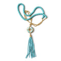 Song Brocade Coin Tassel Necklace