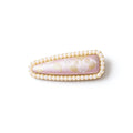 Song Brocade Triangle Pearl Barrette