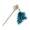 Song Brocade Feather Hair Pin