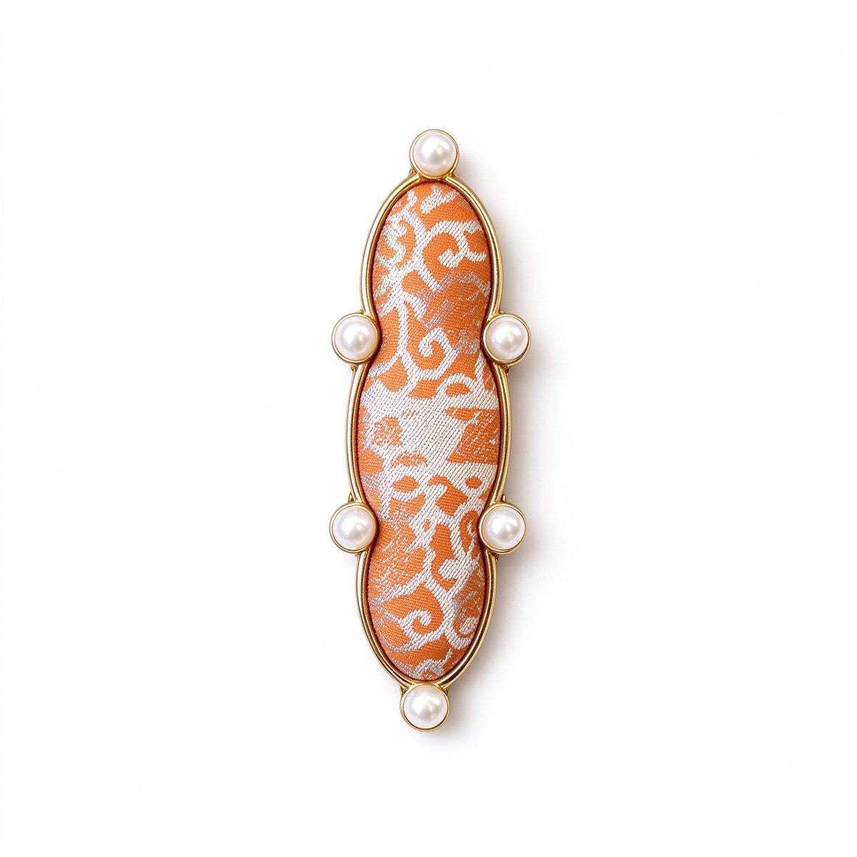 Song Brocade Pearl Barrette