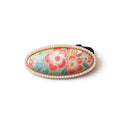 Song Brocade Medium Oval Peony Barrette